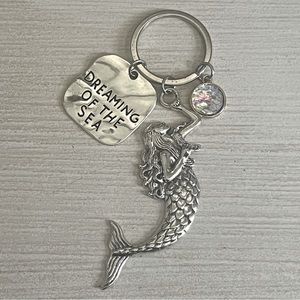 2/$30 Mermaid Ocean Keychain Summer Key Ring Key Charm Accessory Women Girls
